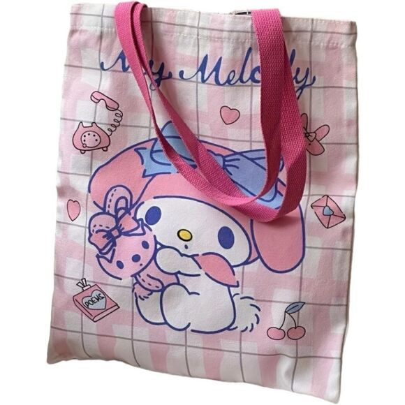 Sanrio My Melody Canvas Shoulder Tote Bag - Picture 3 of 9
